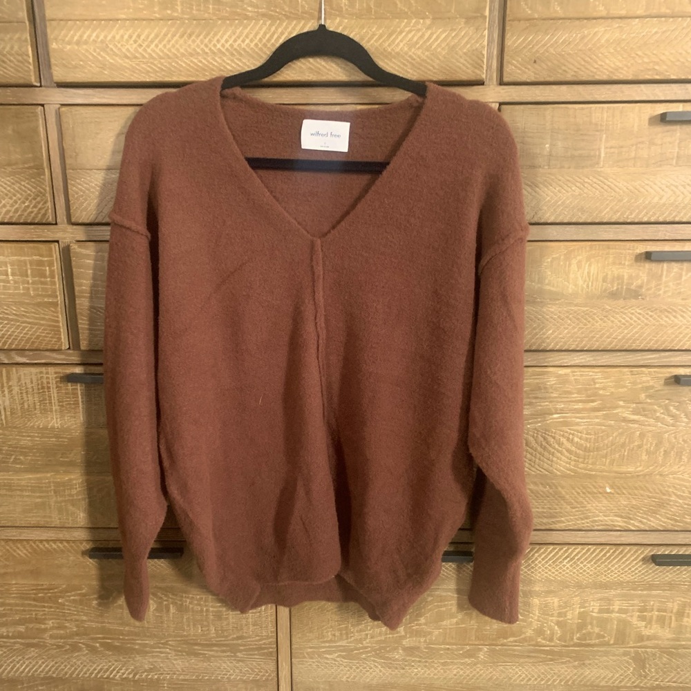 Wilfred Free Hush Knit V-Neck Sweater S